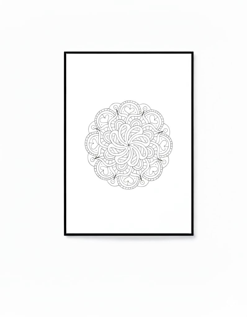 Monochrome Coloring Book - Relaxation Edition