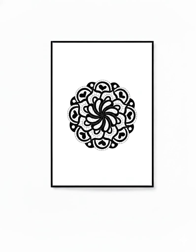 Monochrome Coloring Book - Relaxation Edition