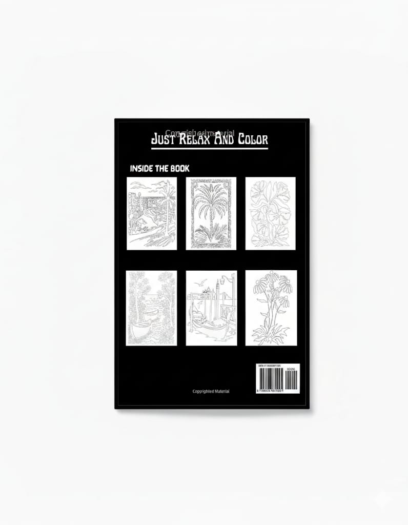 Monochrome Coloring Book - Relaxation Edition