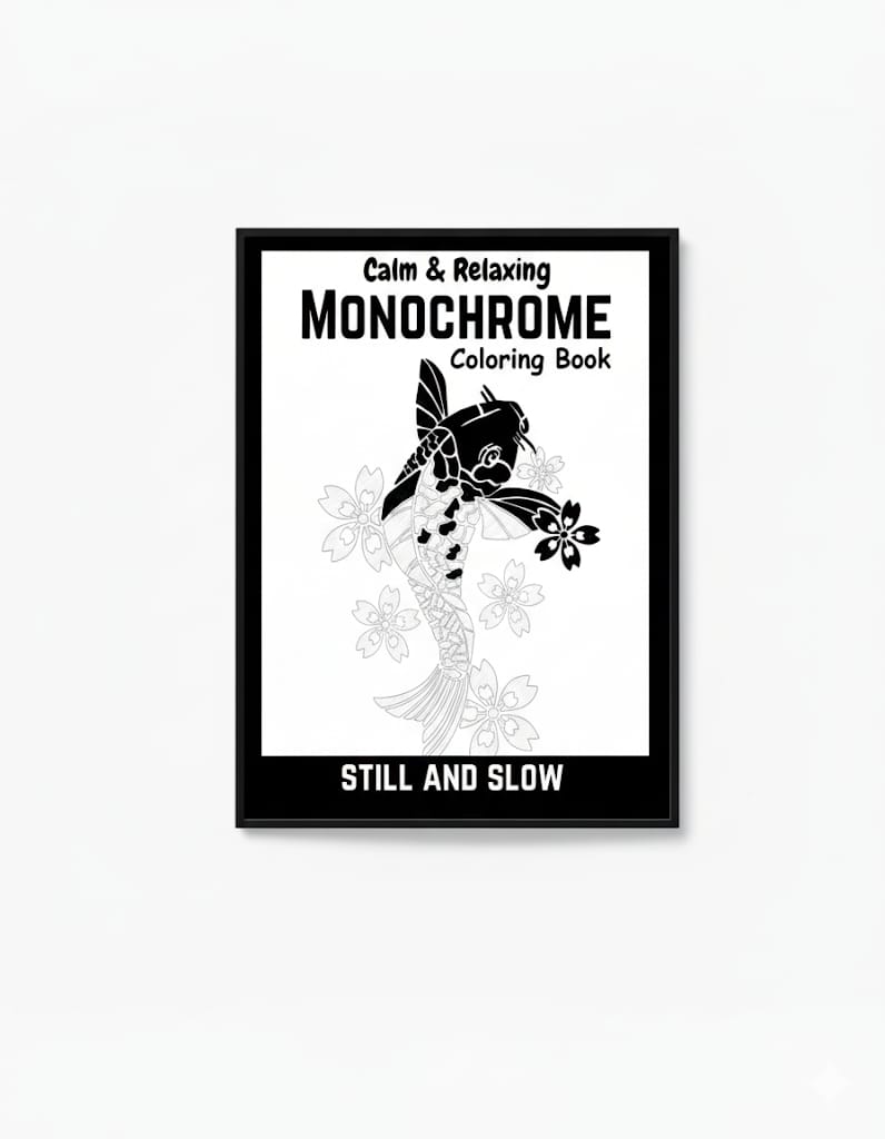 Monochrome Coloring Book - Relaxation Edition