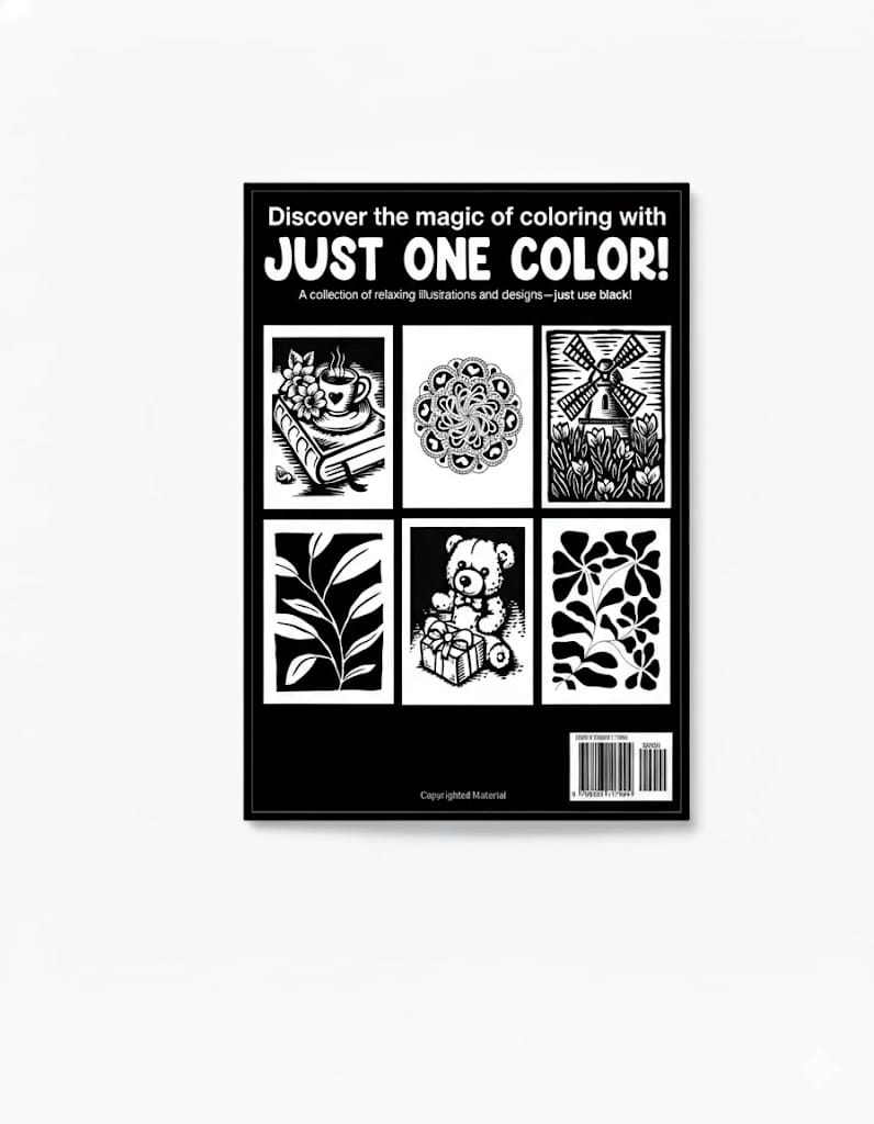Monochrome Coloring Book - Relaxation Edition