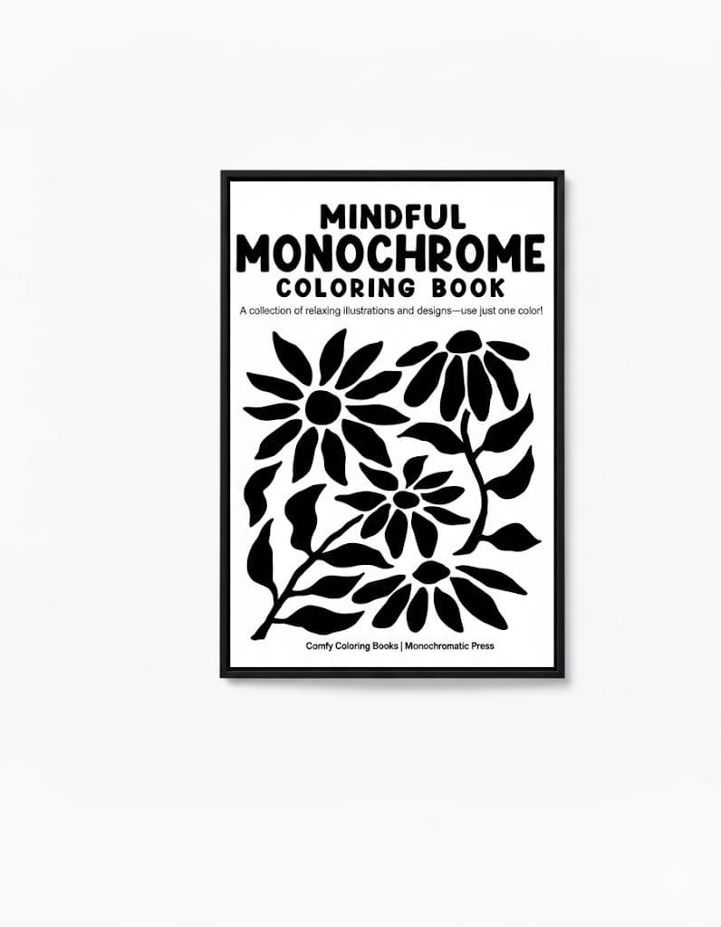 Monochrome Coloring Book - Relaxation Edition