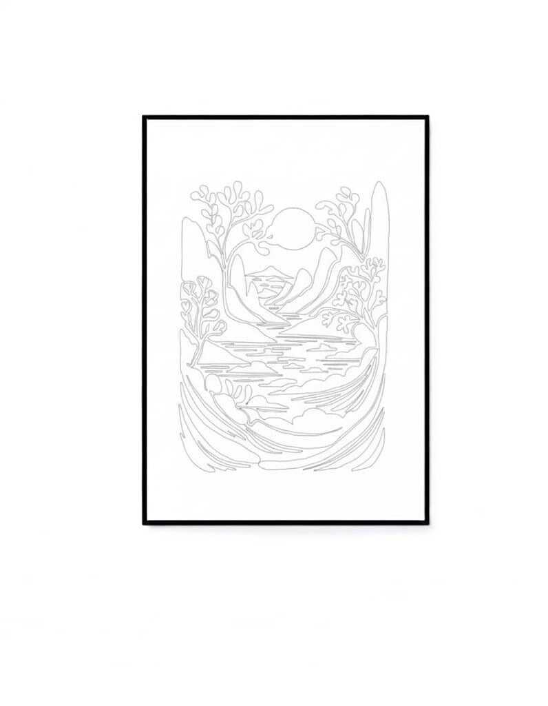 Monochrome Coloring Book - Relaxation Edition
